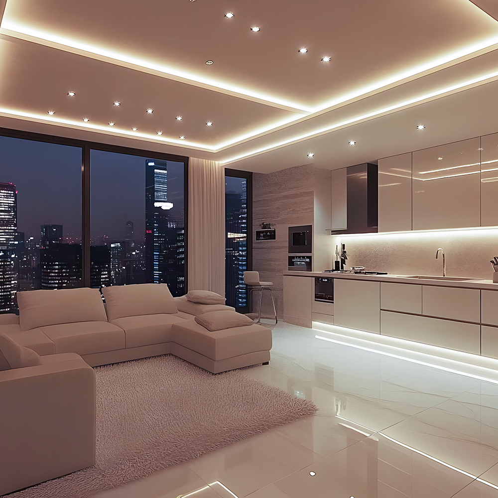 8W LED Stip Light CREE CHIP 4000K IP20 24V 5MM DOUBLE PCB