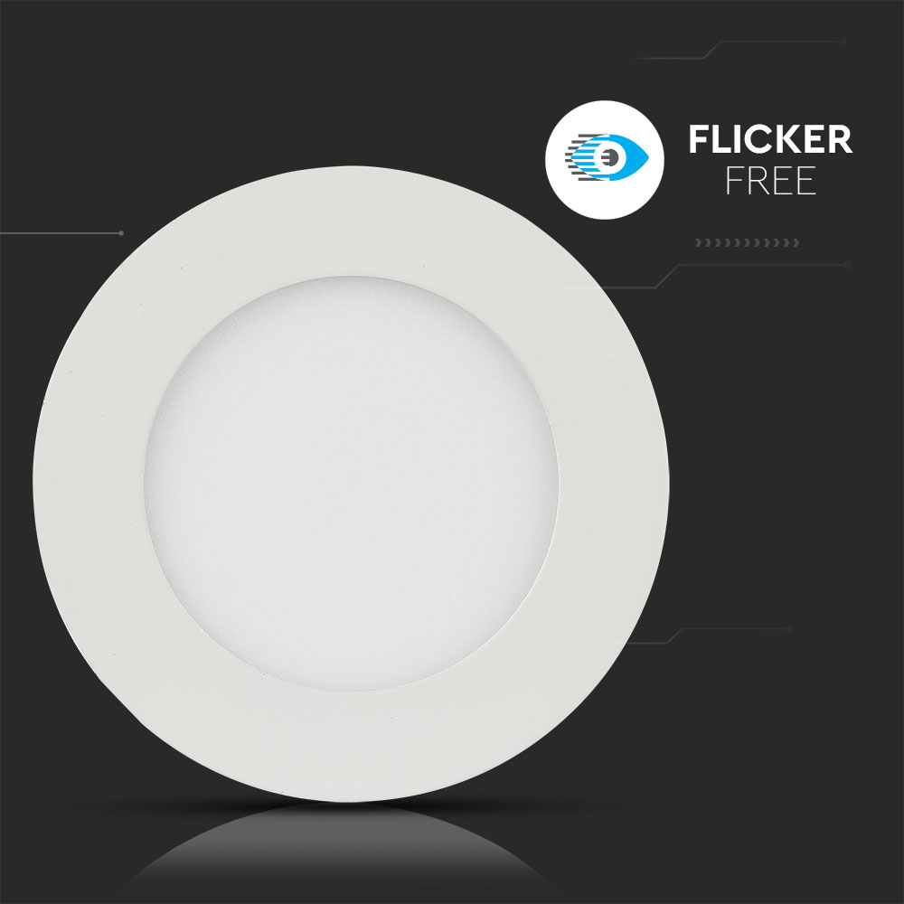 6W LED Pannello Premium SAMSUNG Chip Rotondo 6400K