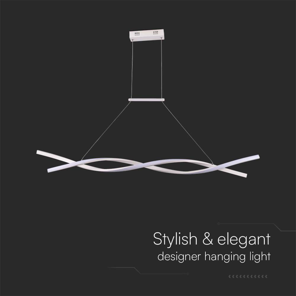 30W LED Designer Hanging Lamp (120*100CM) 3000K White Body img 1