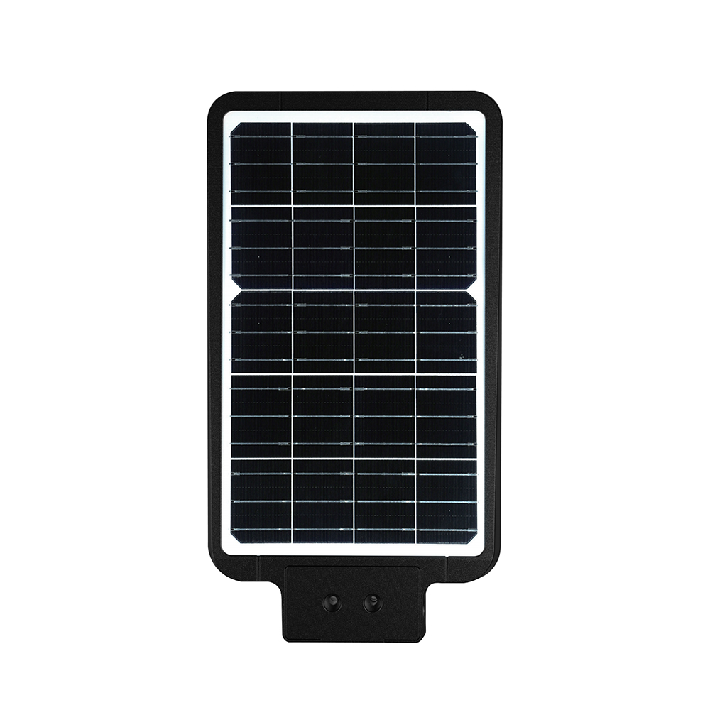 20W LED Solar Street Light 5400mAh CCT3IN1 Black Body img 1