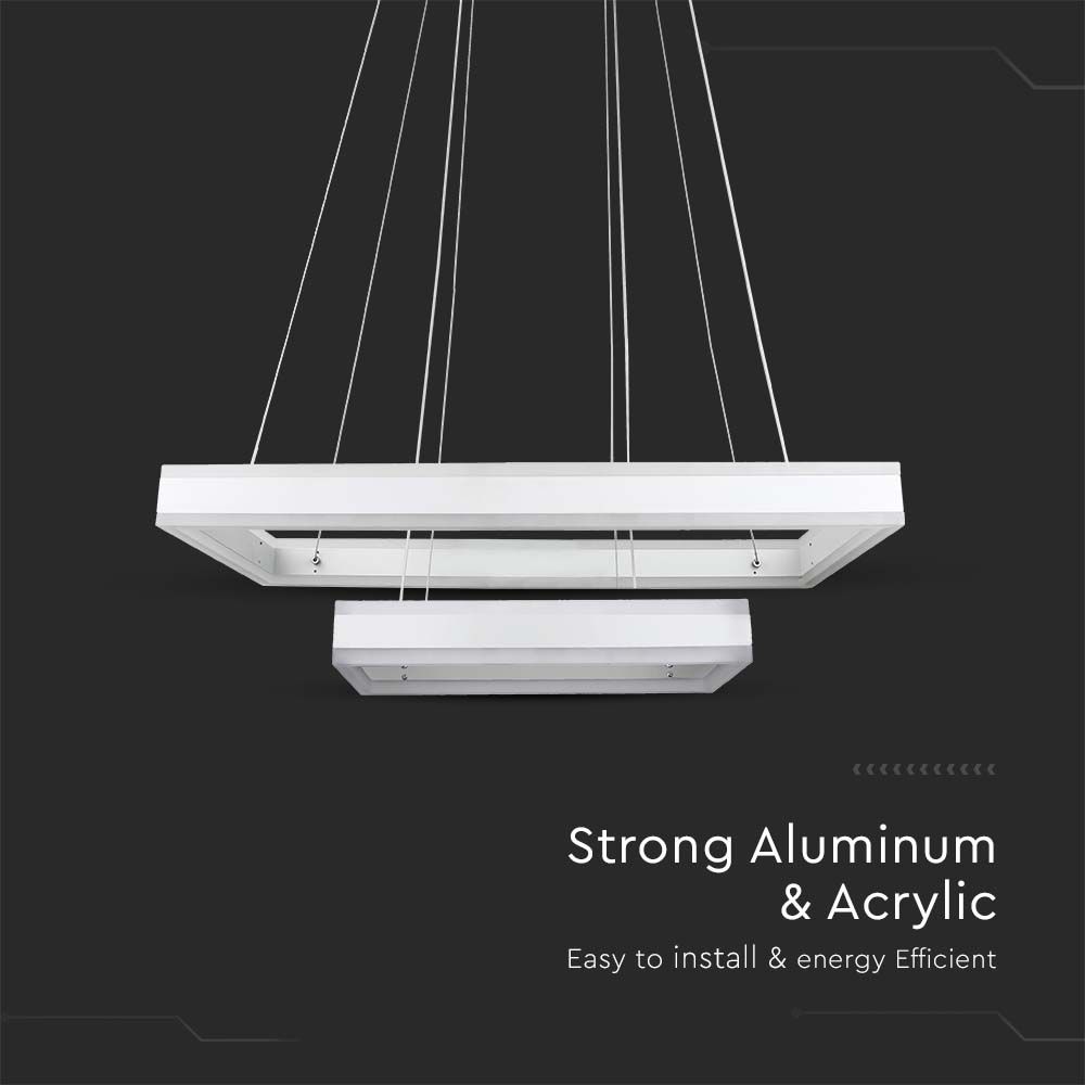 115W Soft Light Chandelier Dimmable White 3000K