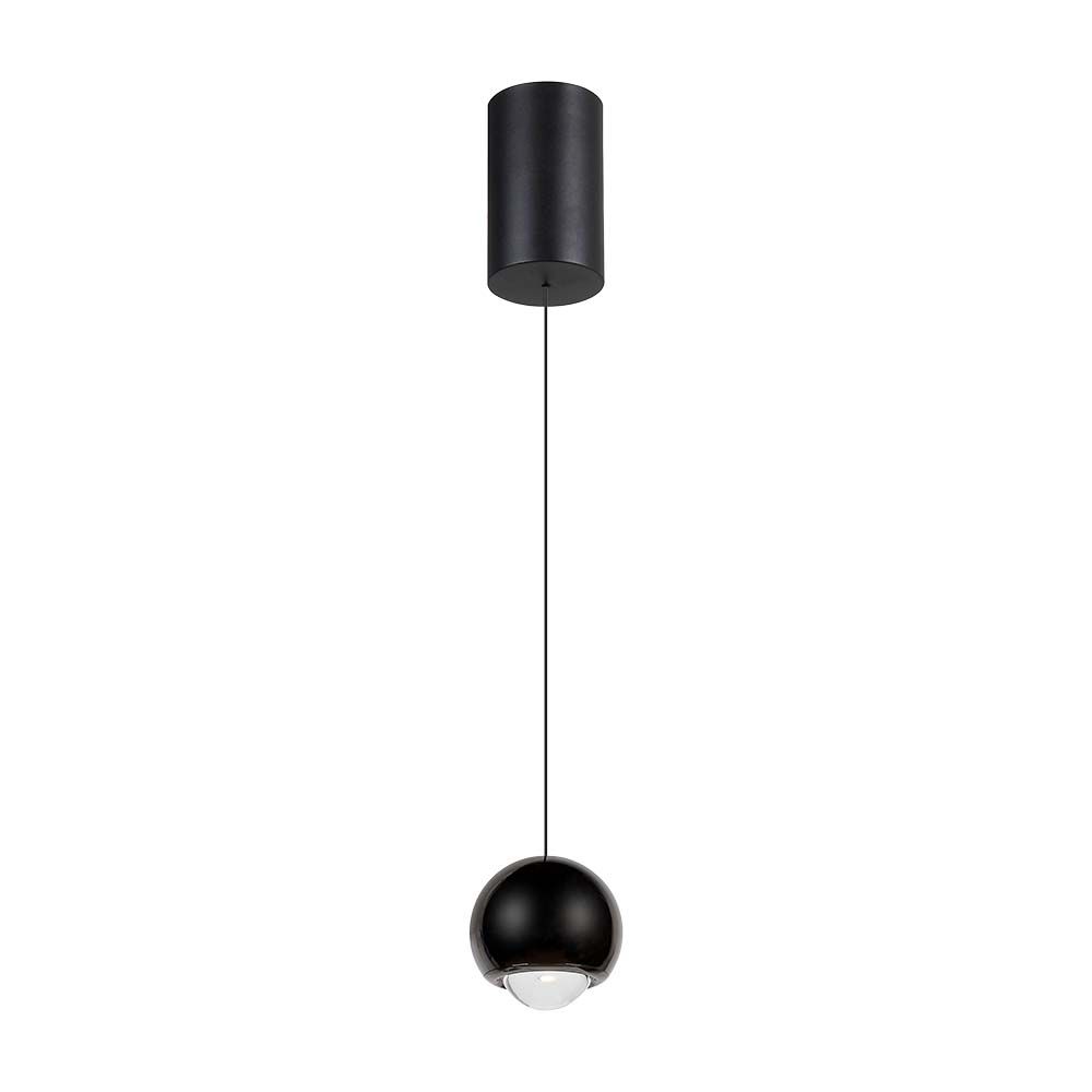 5W LED Hanging Pendant Light Black 3000K
