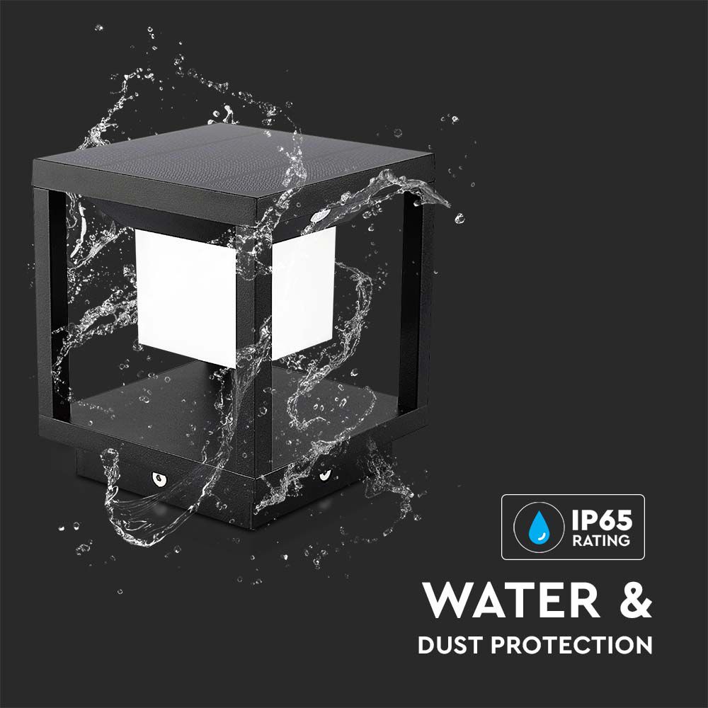 LED Solar Pillar Black Body 3000K img 2