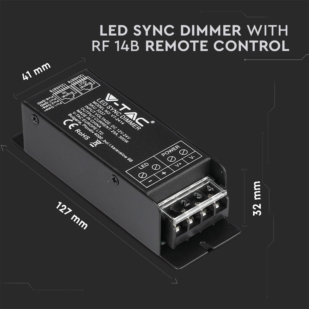 LED Sync Dimmer BF 14B Remote Control