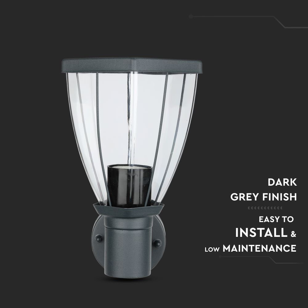 Lampada da parete nero opaco img 1