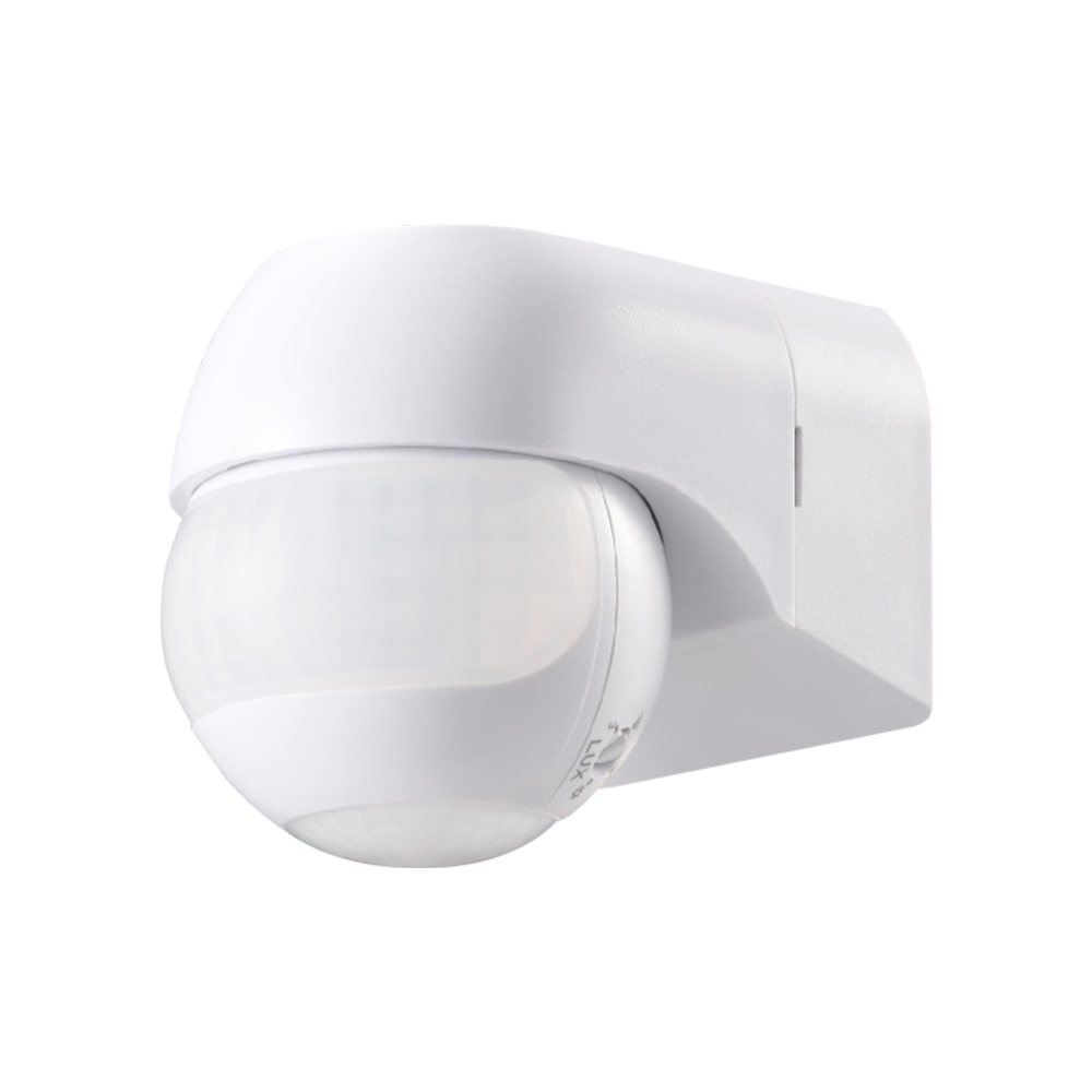 PIR WALL Sensor 180º/360º White Body IP44 MAX 600W