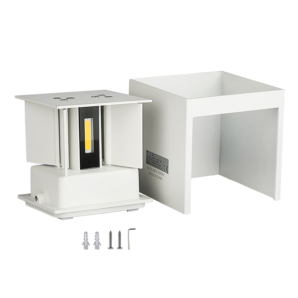 5W Wall Lamp With Bridglux Chip White Body Square IP65 3000K img 4