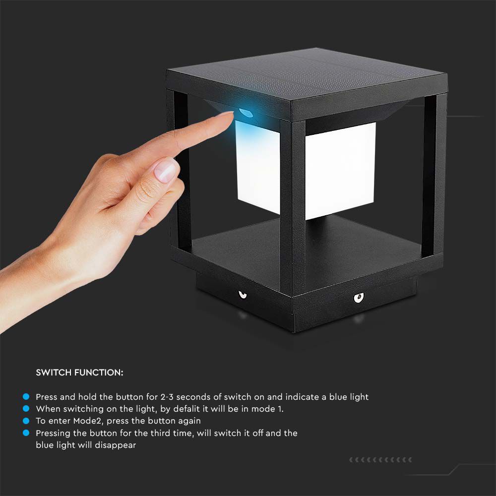 LED Solar Pillar Black Body 3000K img 4