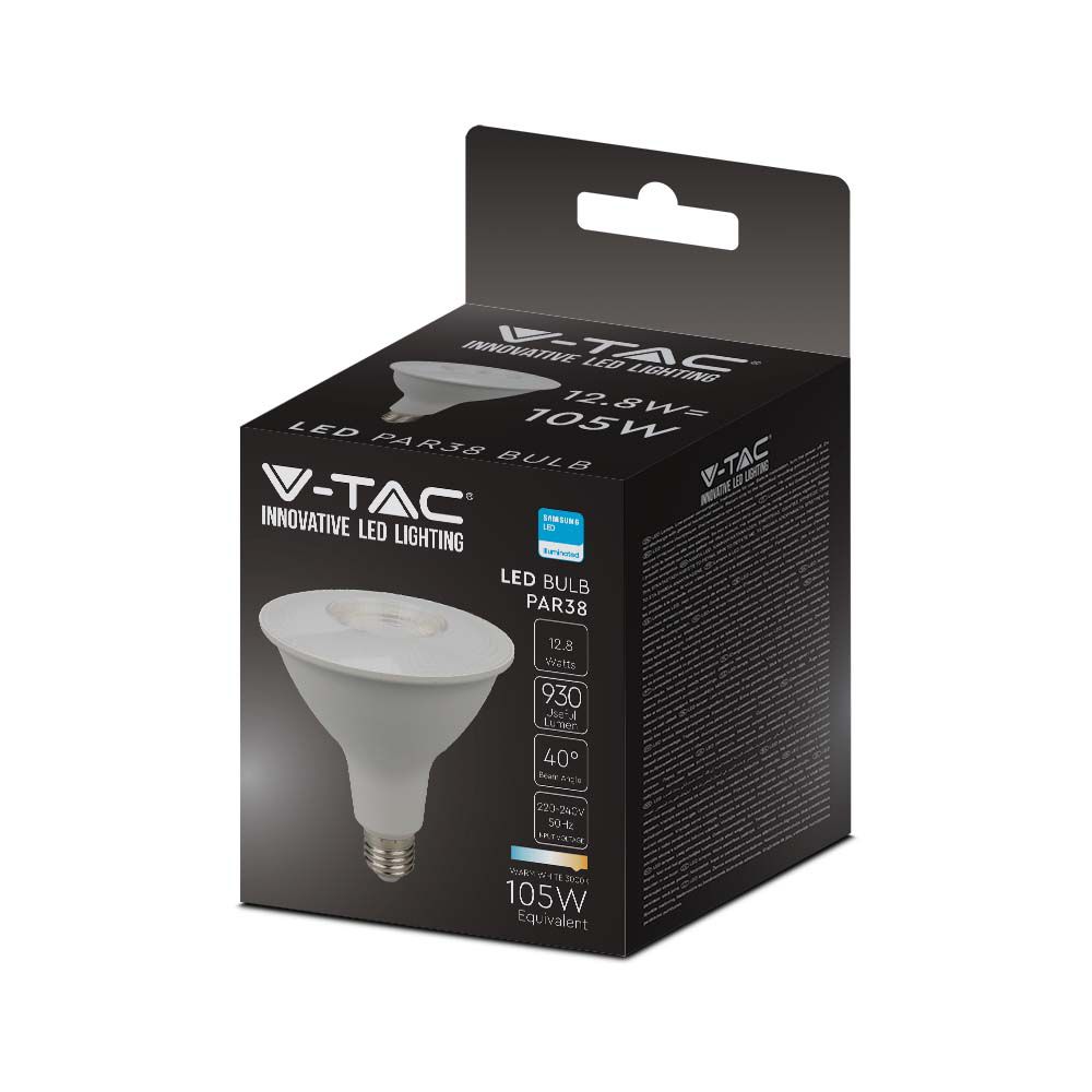 LED - SAMSUNG CHIP 12.8W E27 PAR38 Plastic 3000K