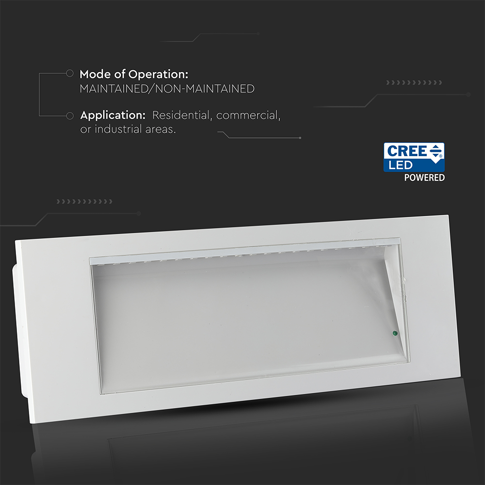 3.8W LED Emergeny Light CREE CHIP 6000K img 1