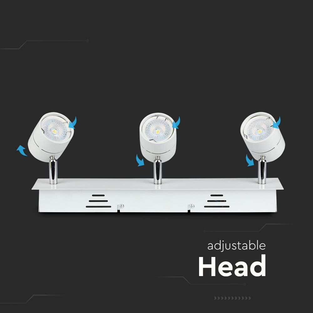 3 x GU10 Corpo Bianco freddo img 1