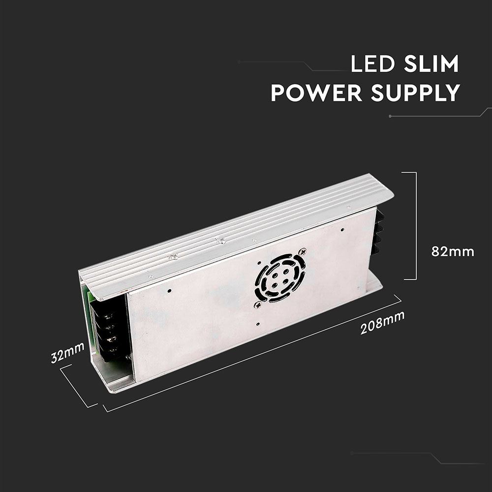 LED Alimentatore Slim 350W IP20 12V 30A
