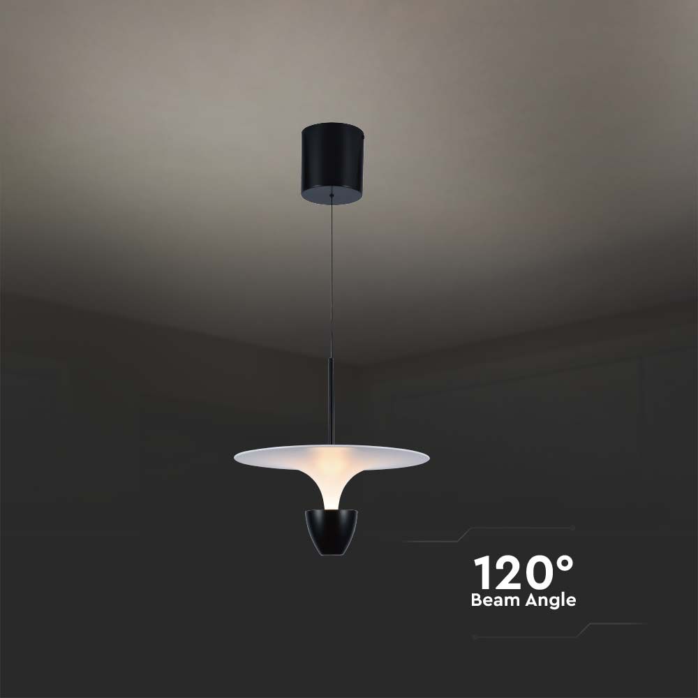 9W LED Designer Hanging Lamp (30*300*1370MM) WhiteBlack Body 3000K Adjustable Height img 2