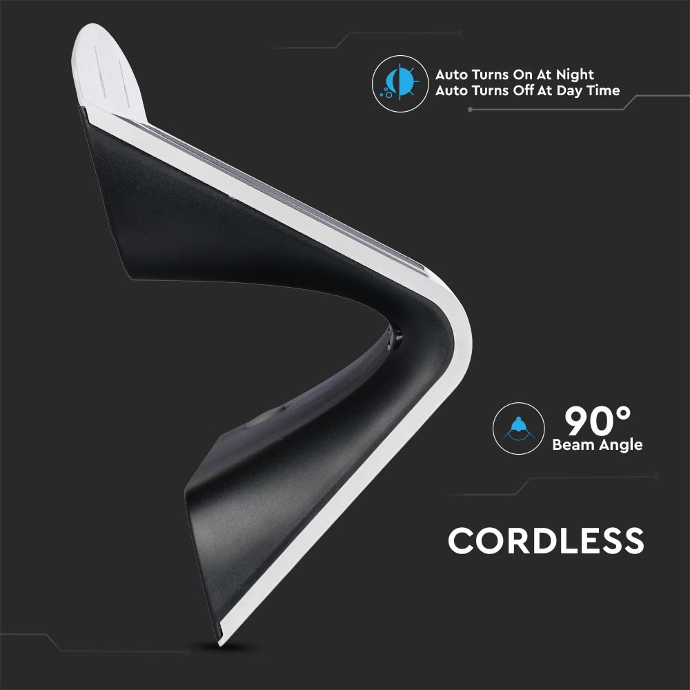 6.8W LED Lampada Solare Luce Bianco Naturale Corpo Bianco img 4