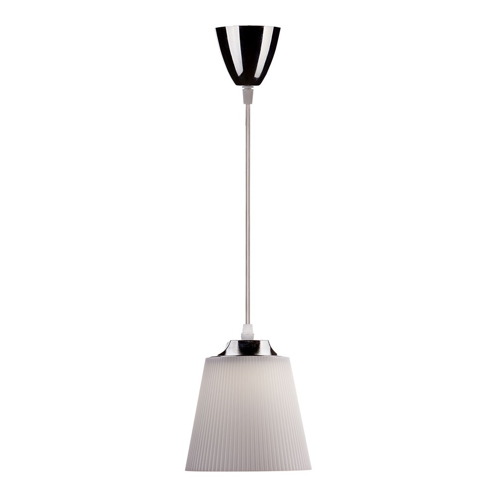 7W LED Lampadario con Portalampada Bianco naturale Corpo Cromo, Bianco