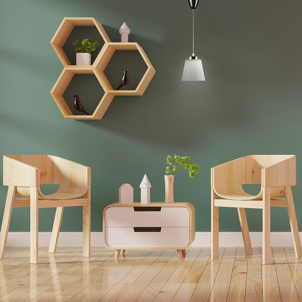 7W LED Lampadario con Portalampada Bianco naturale Corpo Cromo, Bianco img 1