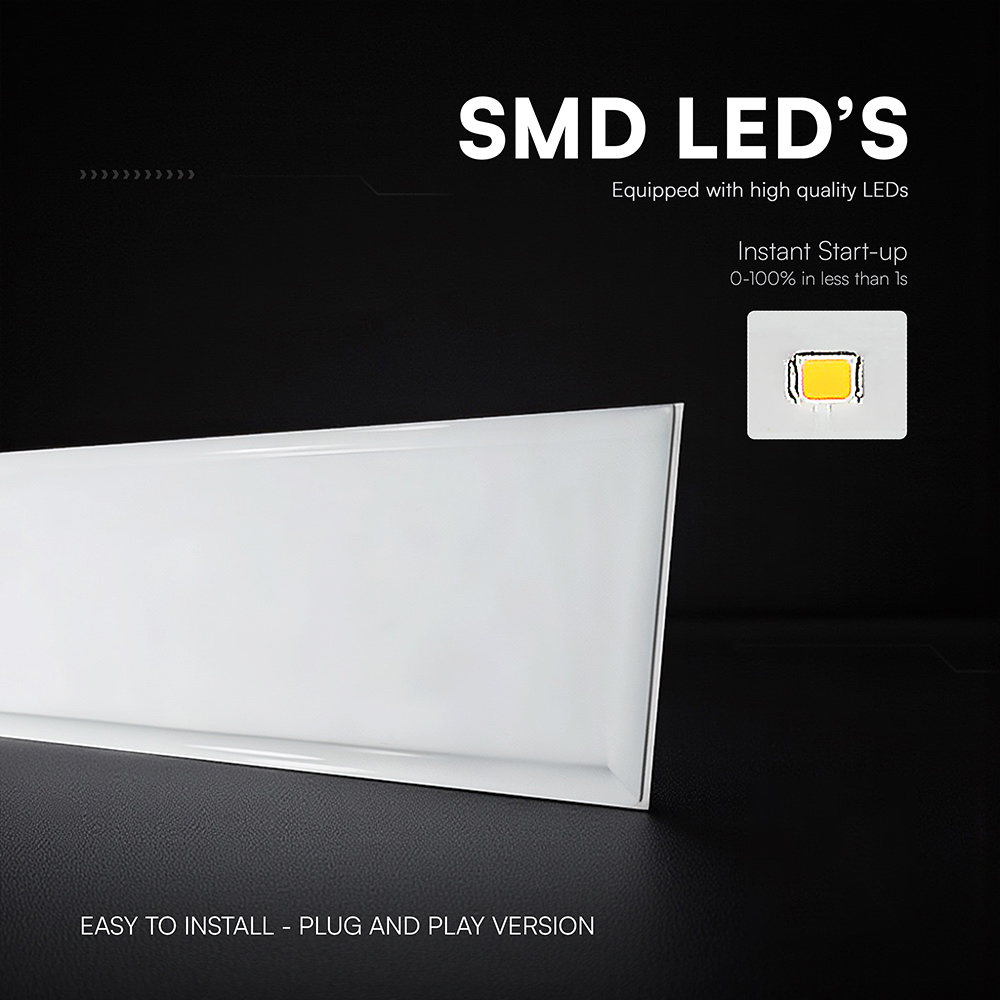LED Pannello 29W 1200x300mm A++ 120Lm/W Bianco caldo SET 6 pz. con driver img 1