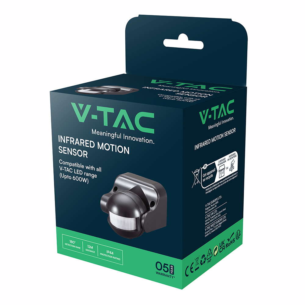 Infrarosso Sensore di movimento Corpo Nero