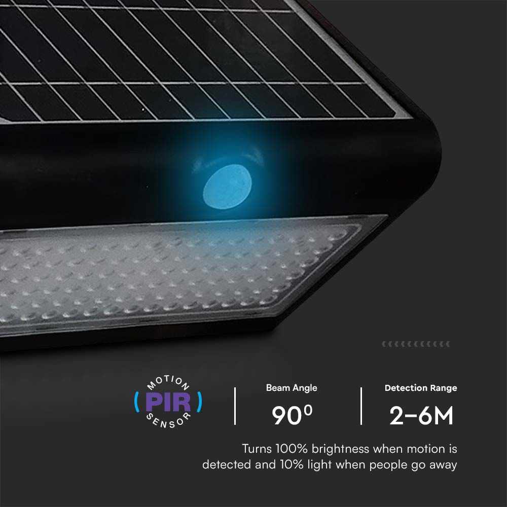 6.8W LED Lampada Solare Luce Bianco Naturale Corpo Nero img 3