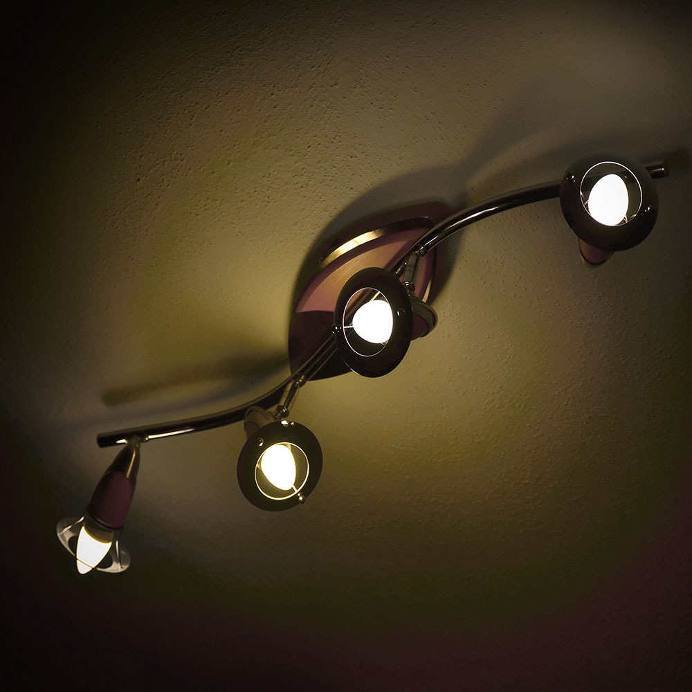 Lampadina a LED 3.5W E14 Candle Controllo luminosita' RF attenuabile RGB + 6400K