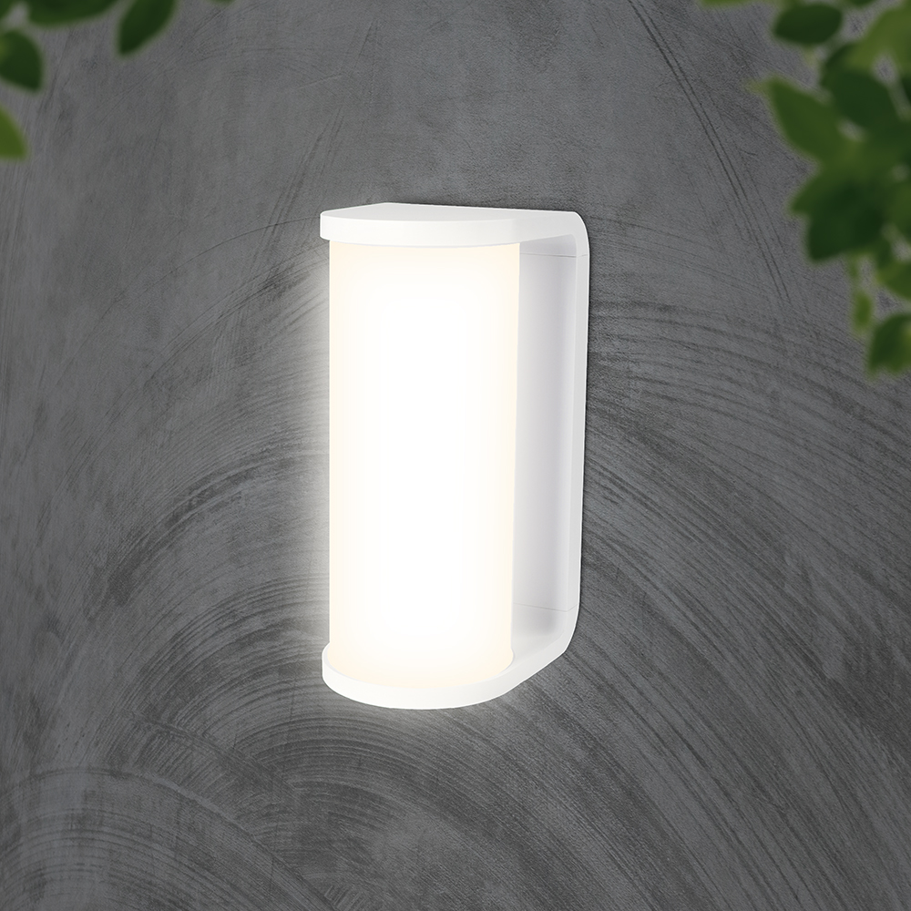 12W LED Wall Light White Body 3in1 img 1