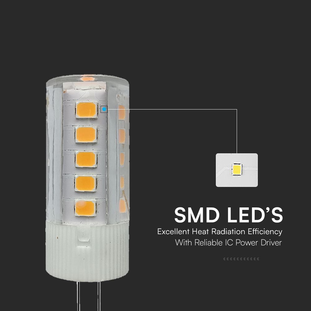 LED Spotlight SAMSUNG CHIP - G4 3.2W Plastic 6400K img 1