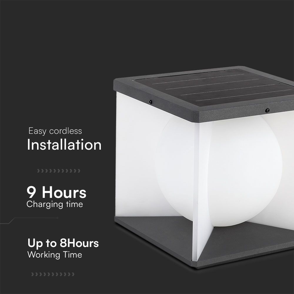 8W Solar Lawn Light 3000K img 1