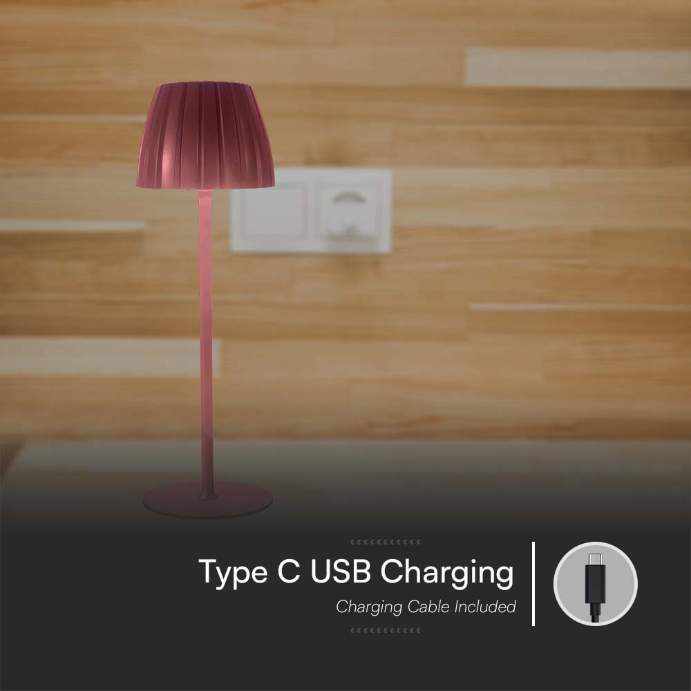 2.7W LED Table Lamp 3000K Brown img 3