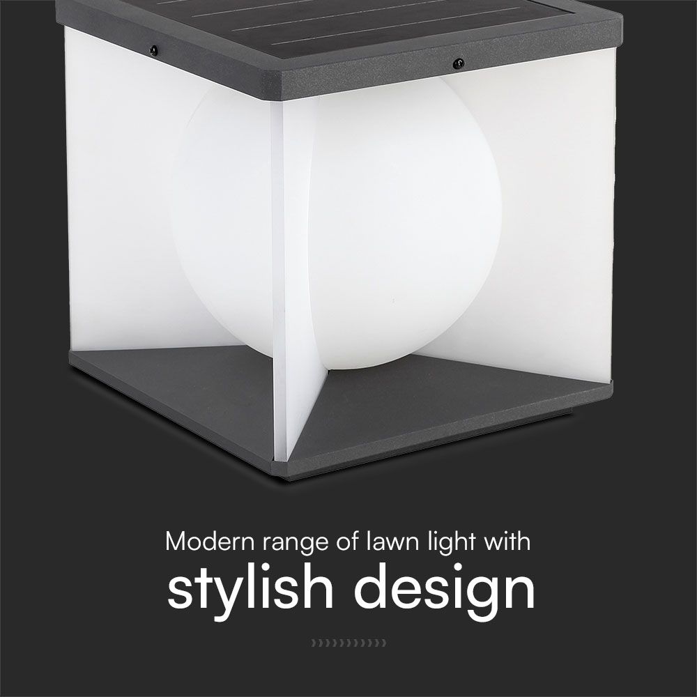 8W Solar Lawn Light 3000K img 2