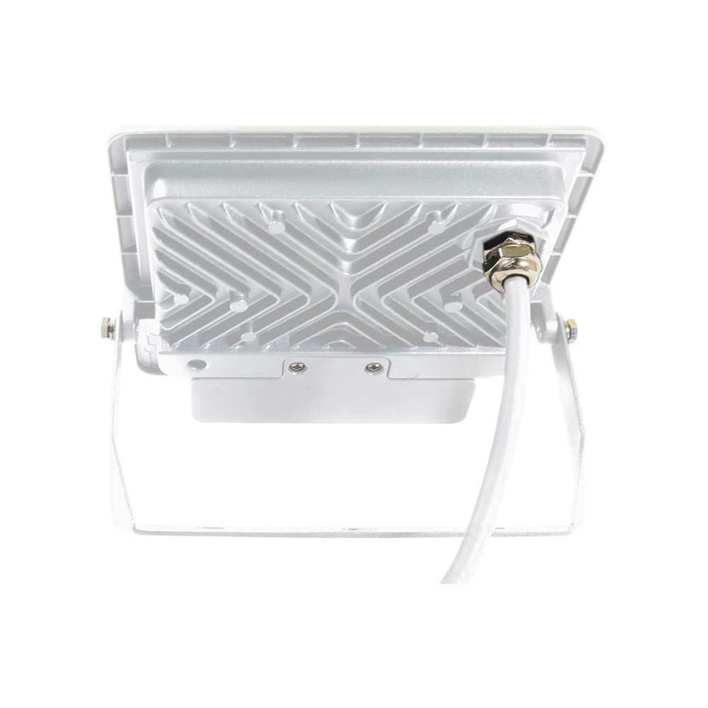50W LED PIR Sensor Floodlight SAMSUNG CHIP White Body 4000K 1M Cable img 1