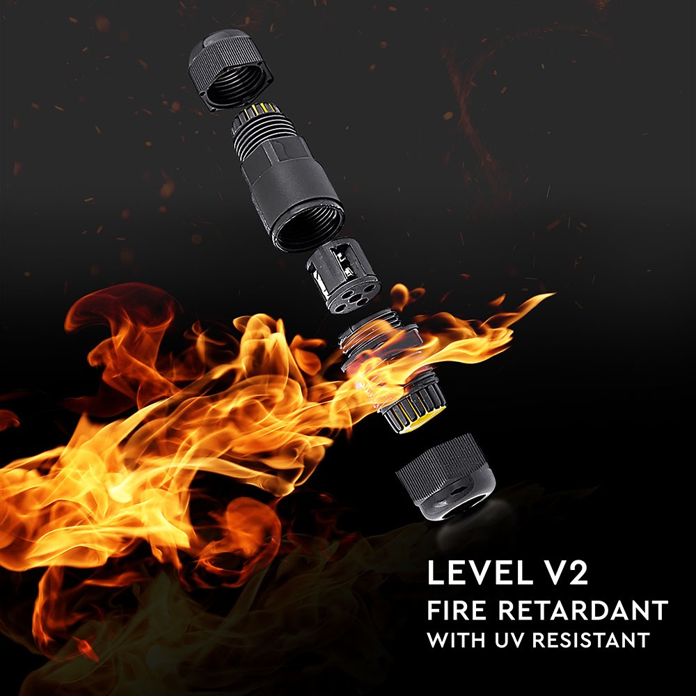 Impermeabile Nera Scatola di Derivazione con Terminali 5-9mm IP68 img 1