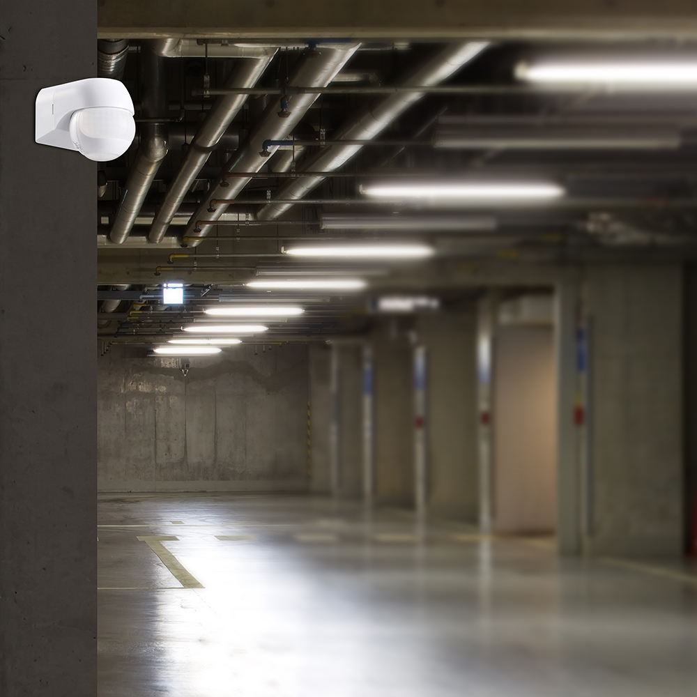 PIR WALL Sensor 180º/360º White Body IP44 MAX 600W