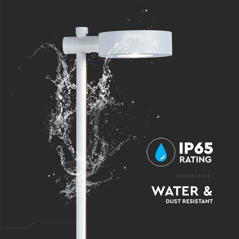 Lampada LED da Giardino 6W con Doppio Fissaggio a Terra Colore Bianco h:102cm 4000K IP65 img 1