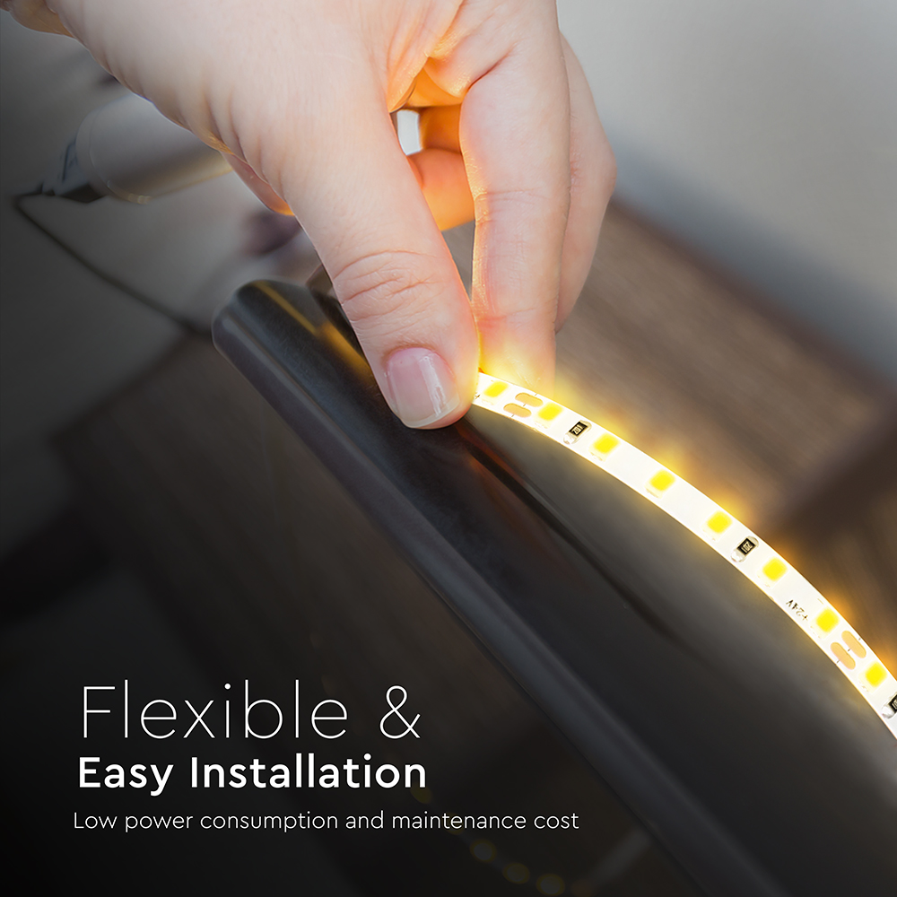 8W LED Stip Light CREE CHIP 4000K IP20 24V 5MM DOUBLE PCB img 2