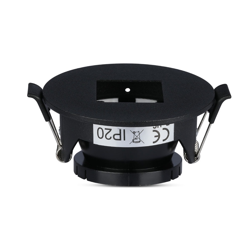 GU10 Fitting Quadrato Nero & Nero img 1