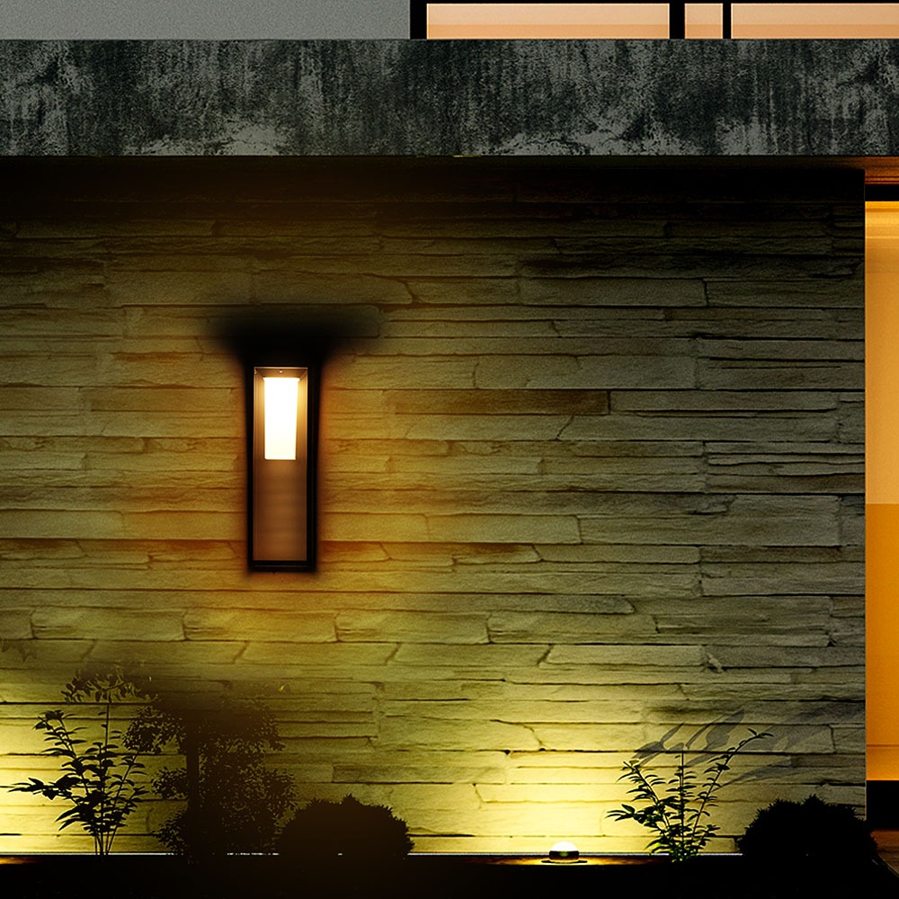 2W LED Solar Bollare Light SAMSUNG Chip Grey Body 3000K