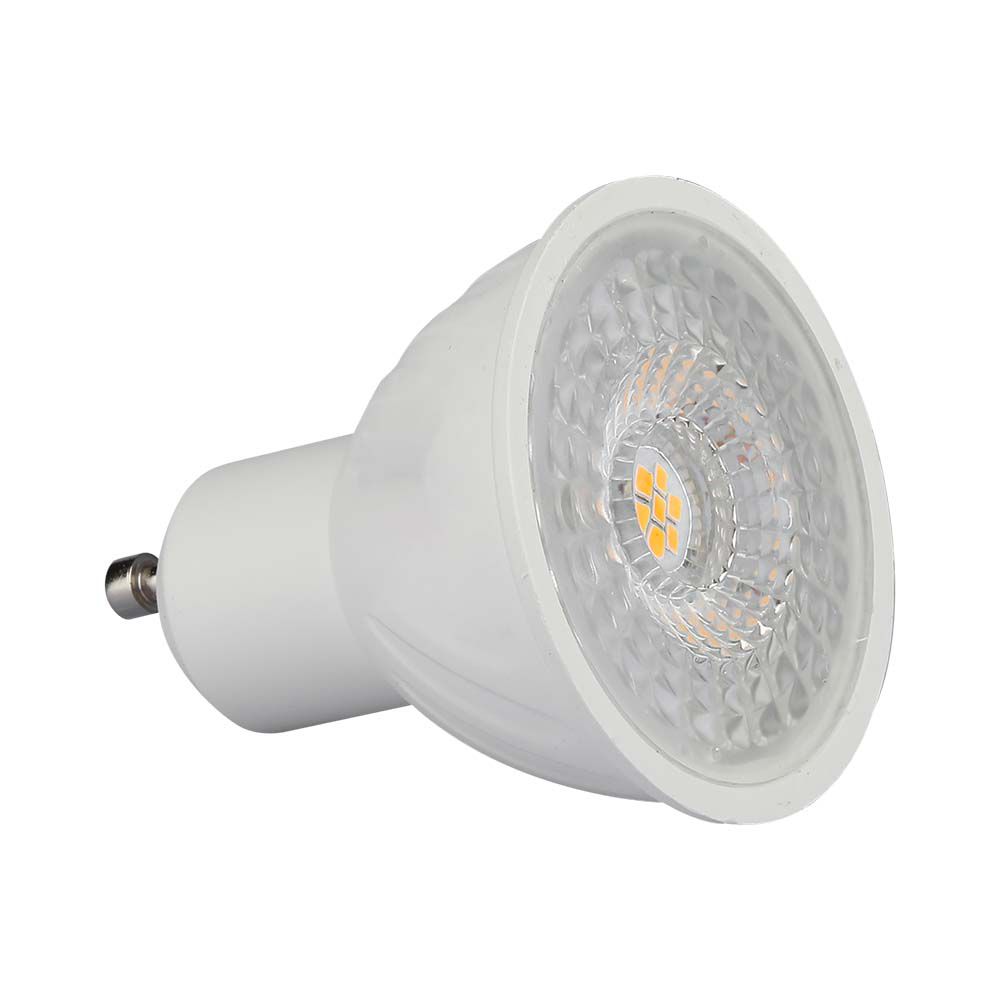LED SpotSAMSUNG CHIPGU10 6W Ripple Plastic Lens Cover 110 Dimmable 3000K img 1
