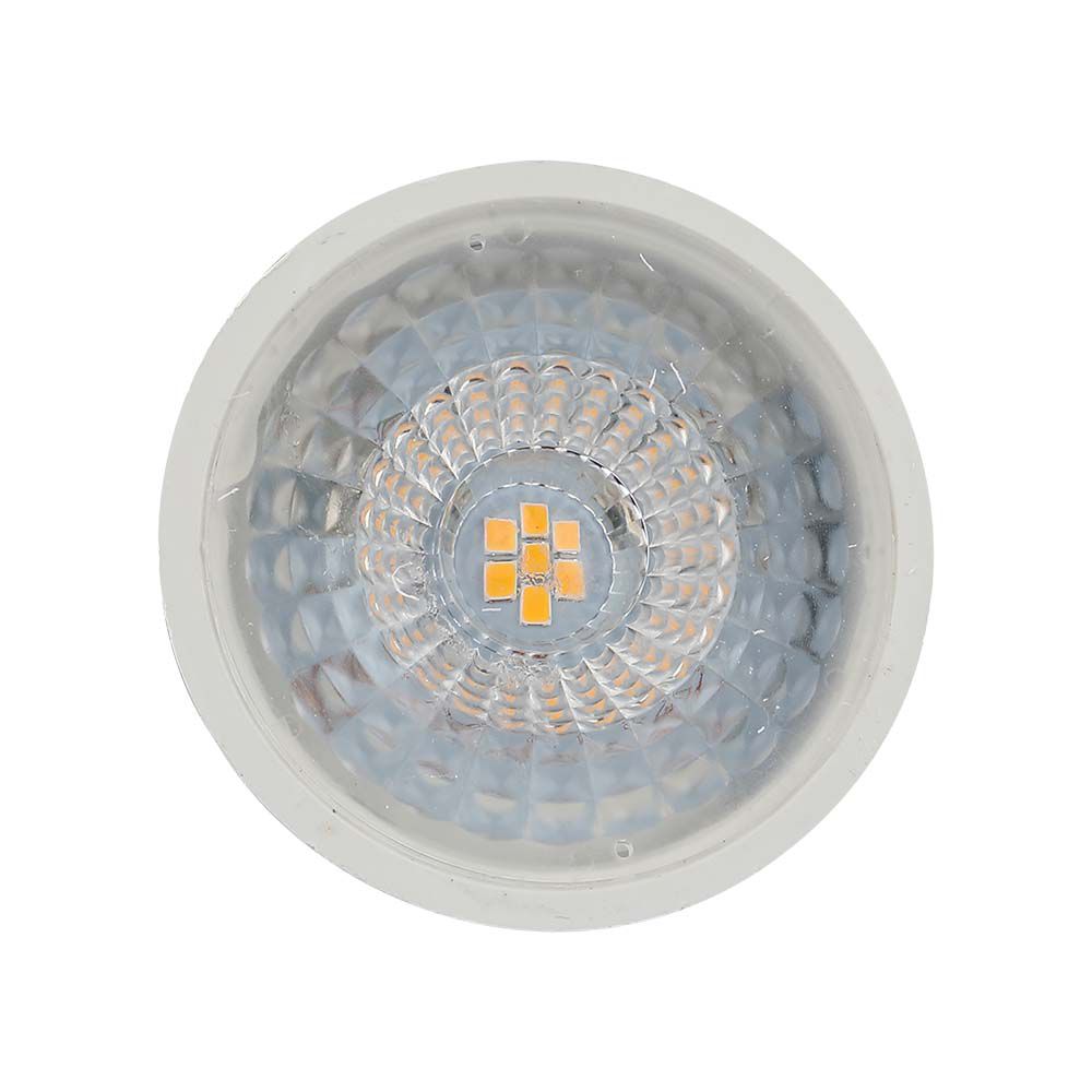 LED SpotSAMSUNG CHIPGU10 6W Ripple Plastic Lens Cover 110 Dimmable 3000K img 2