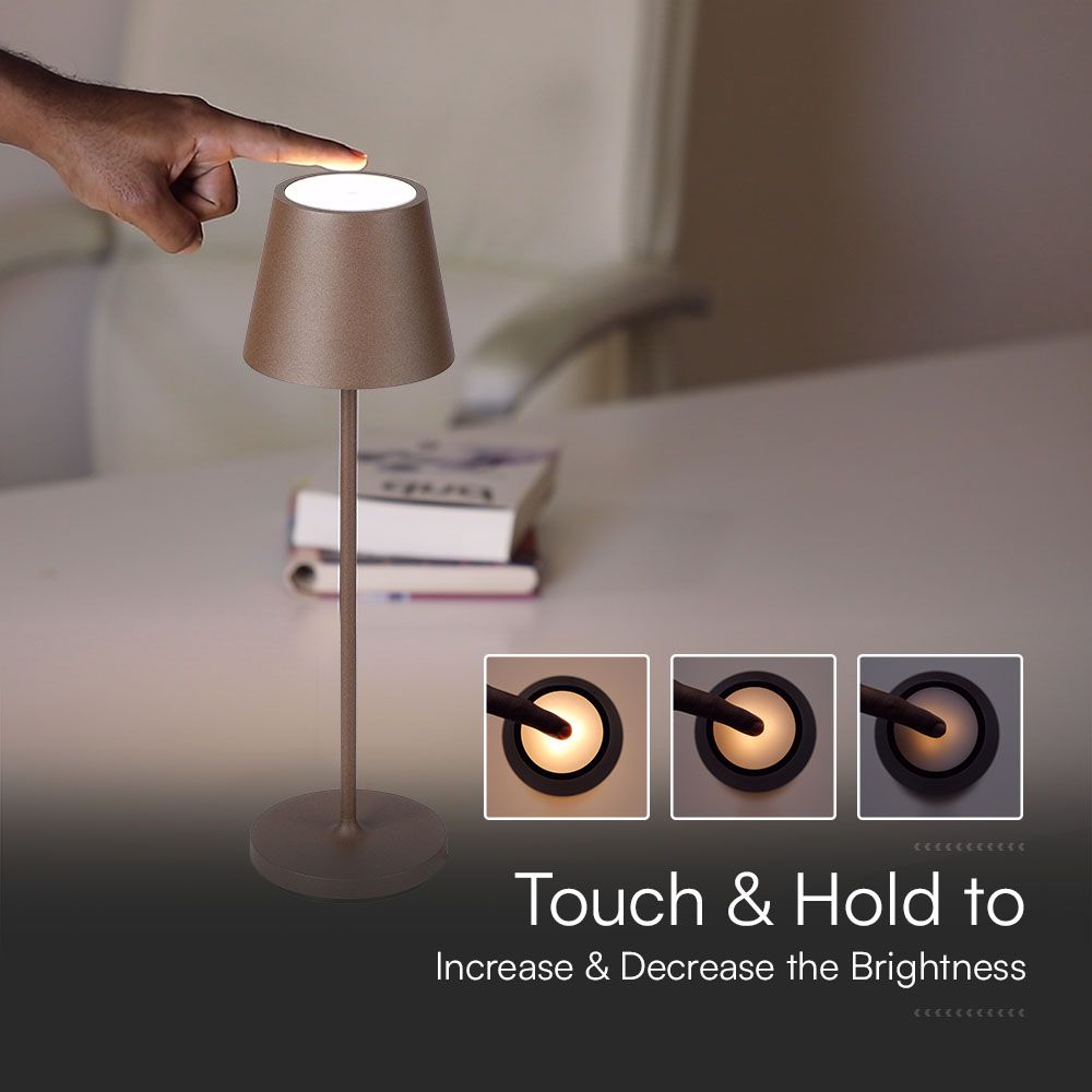 1.5W LED Table Lamp 3000K IP54 Sand Corten Body img 2