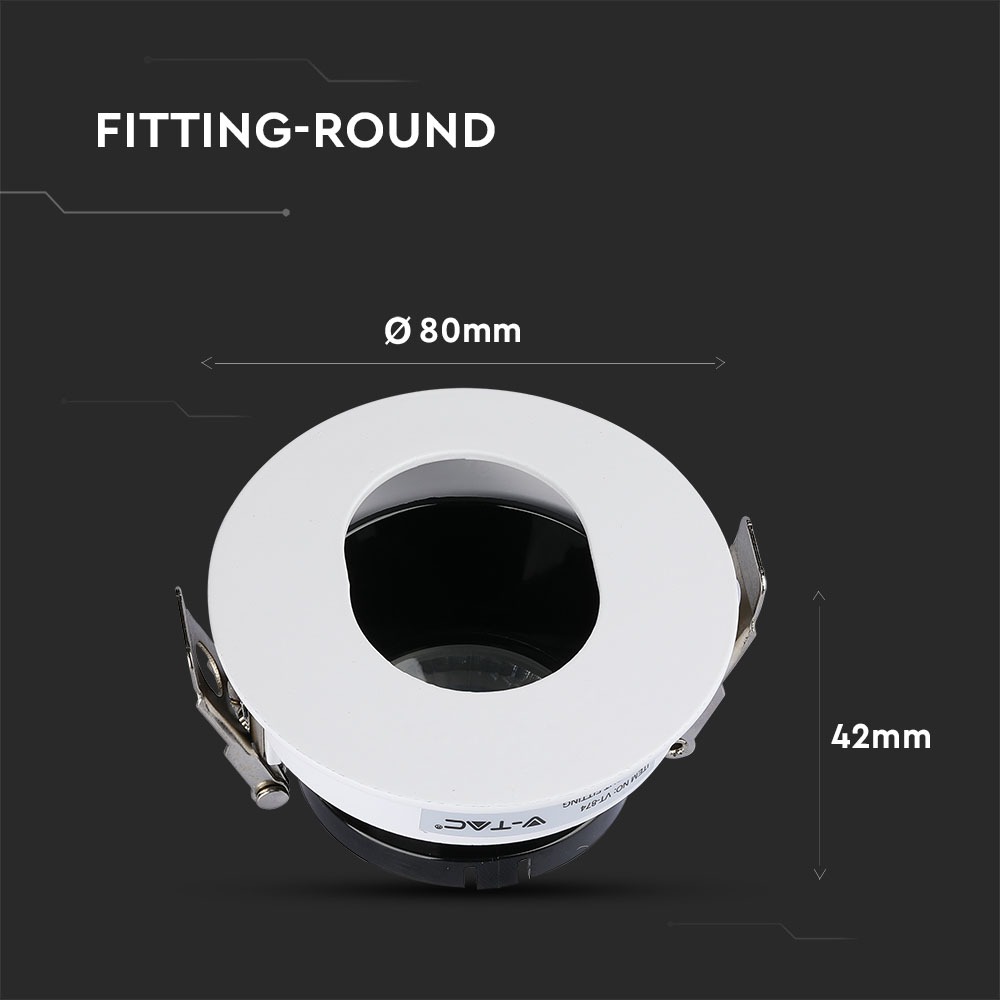 Fitting White+Black Round