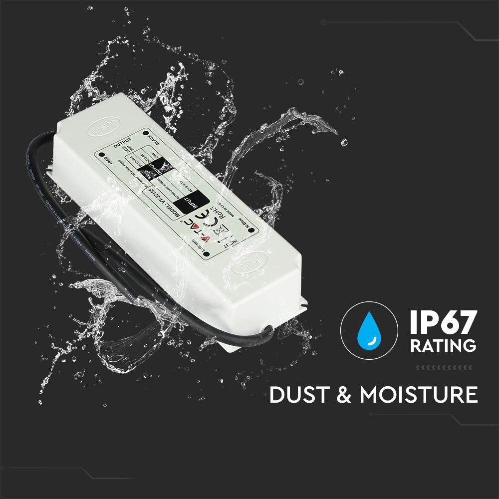 LED Plastica SLIM Power Supply 150W IP67 12V img 2