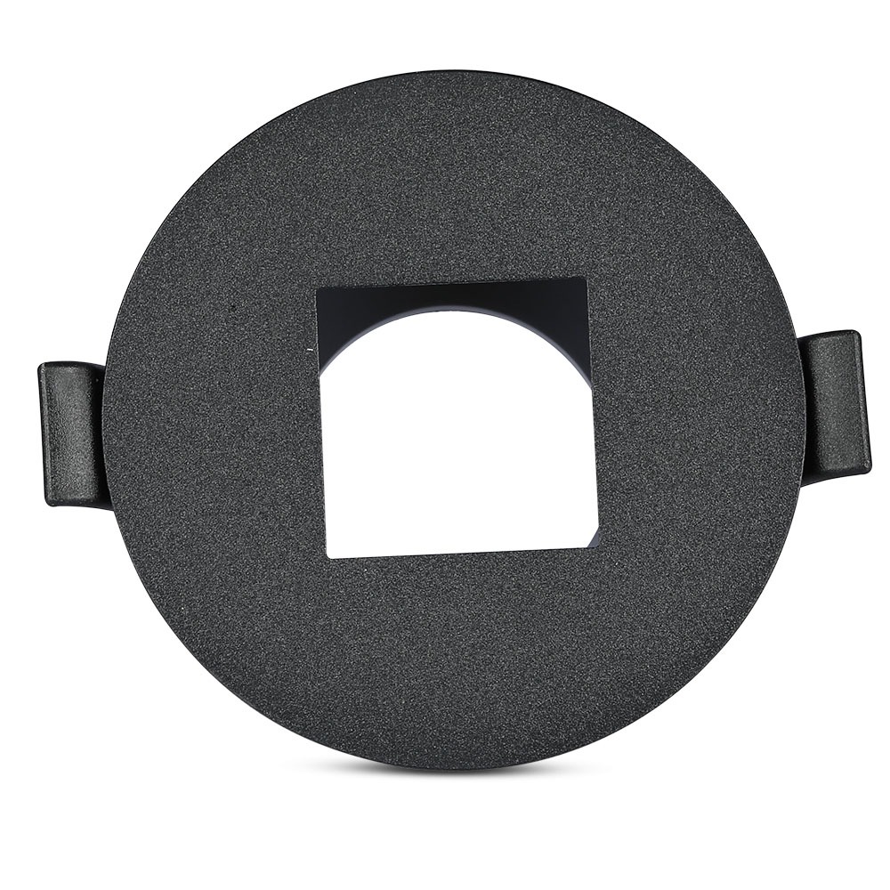 GU10 Fitting Quadrato Nero & Nero img 3