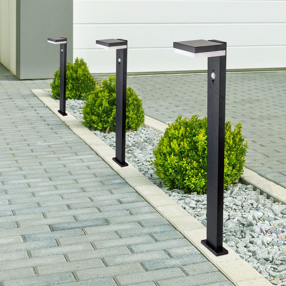 5.5W LED Solar Bollard Lamp With Pir Sensor & Battery 2200MA LI 3.7V