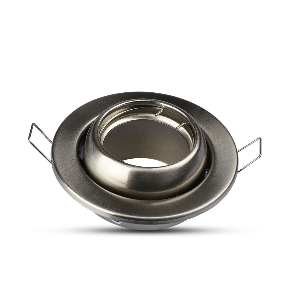 GU10 Corpo Rotondo Cambio Angolo Satin Nickel img 2