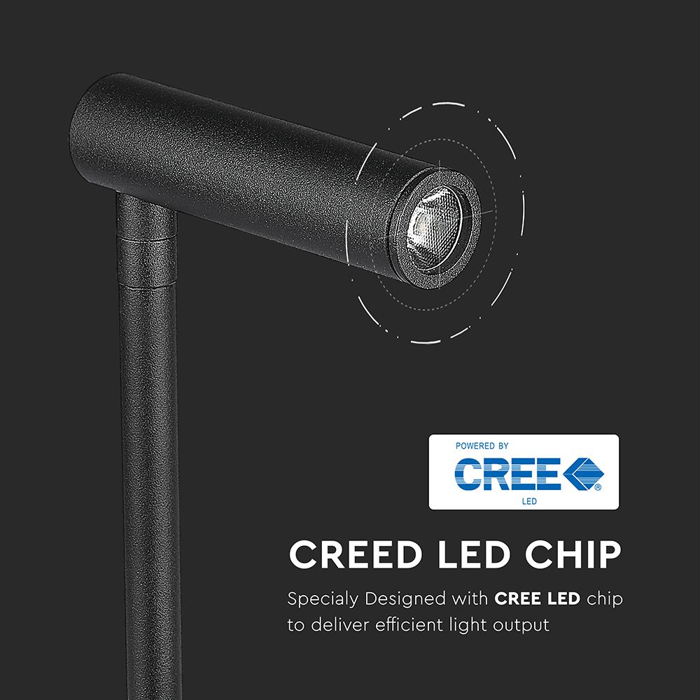 3W LED Hotel Side Light With Switch USB Port Black 3000K img 2