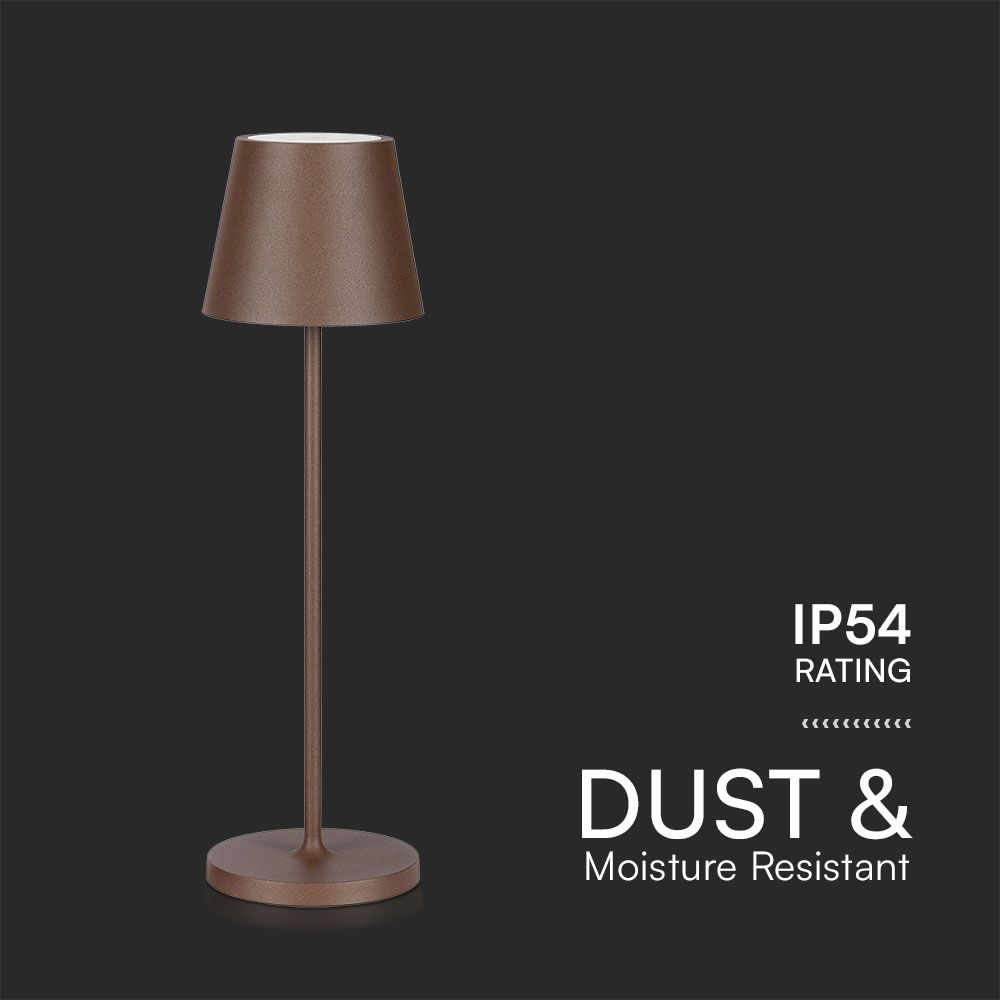 1.5W LED Table Lamp 3000K IP54 Sand Corten Body img 5