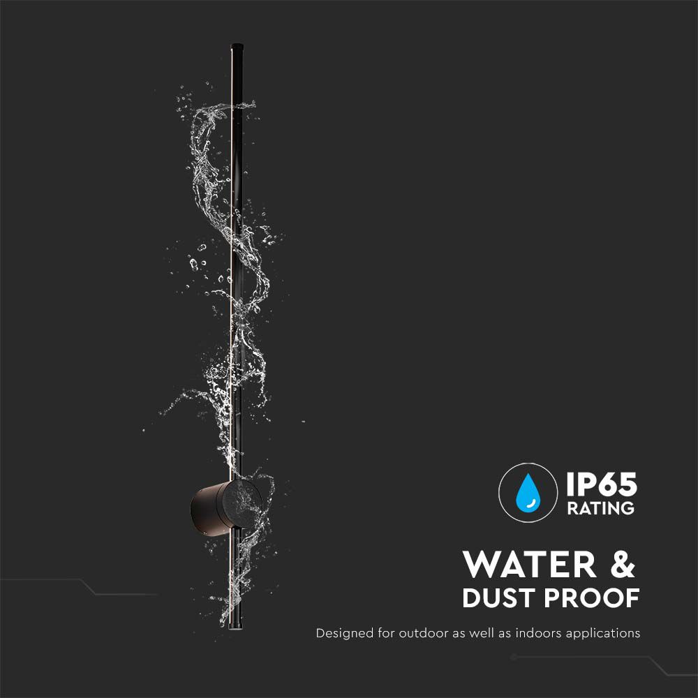 Lampada LED da Muro 12W Colore Nero 3000K IP65 img 2