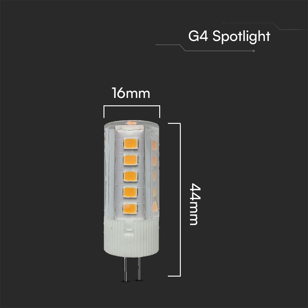 LED Spotlight SAMSUNG CHIP - G4 3.2W Plastic 6400K