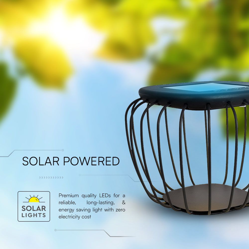 1W LED Designer Solar Light Grey Body 6000K+3000K img 2
