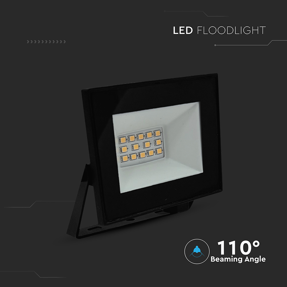 10W LED Floodlight 4000K Black Body img 2